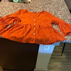 Orange top never worn from SHEIN